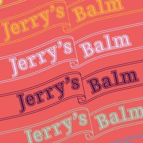 Jerry's balm logo banner design